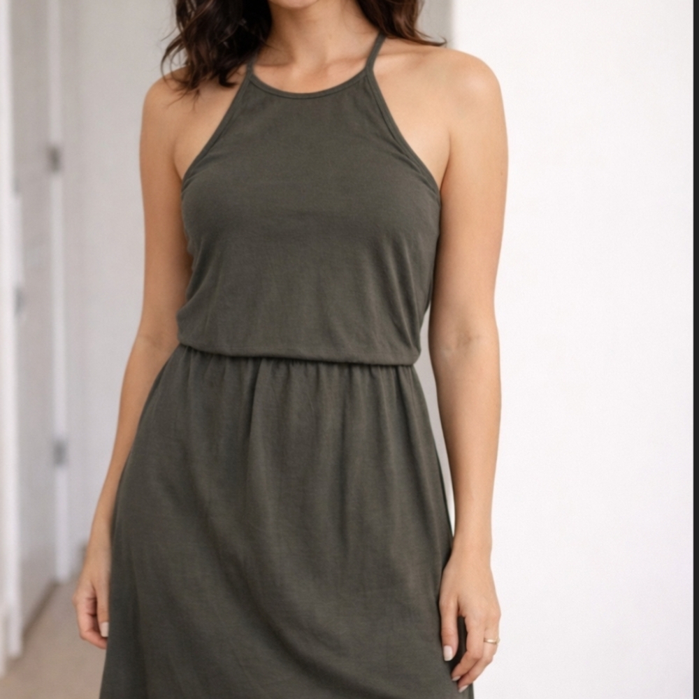 Tek Gear Forest Green Midi Dress - Picture 2 of 16